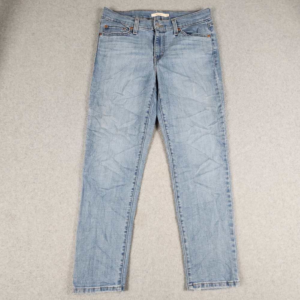Levi's Boyfriend Jeans Womens 28 Light Blue Denim Mid Rise Streetwear Relaxed